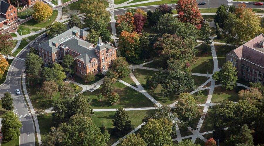 Paths Outside of Linton Hall