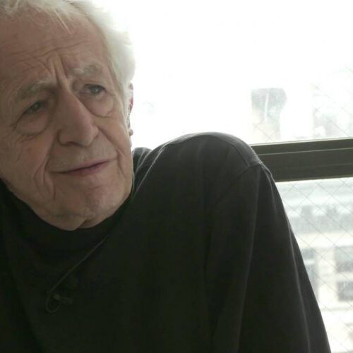 Richard Bernstein in a black turtleneck.